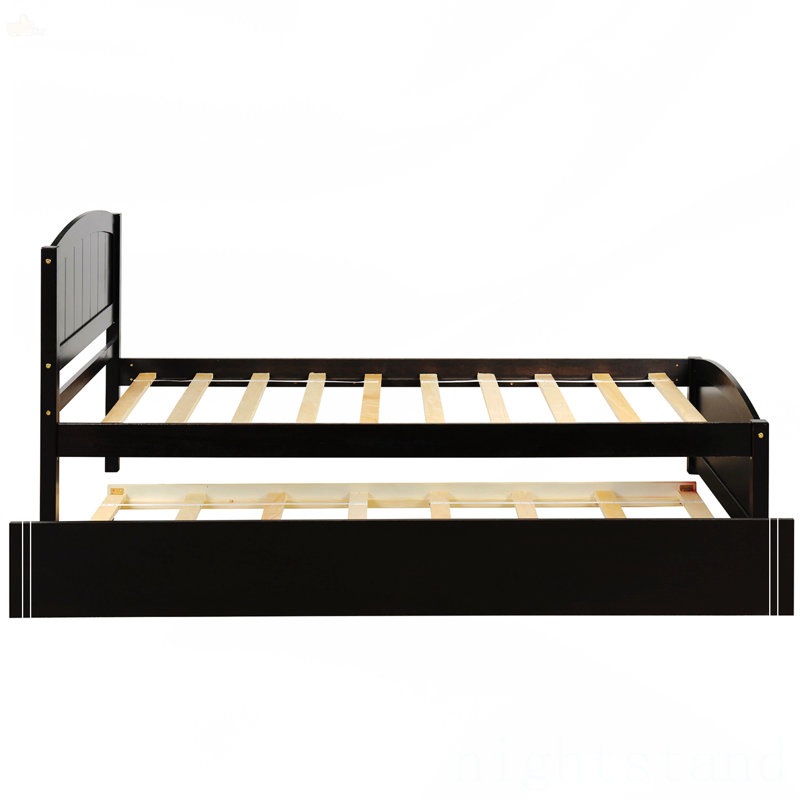 Lit plateforme simple avec lit gigogne