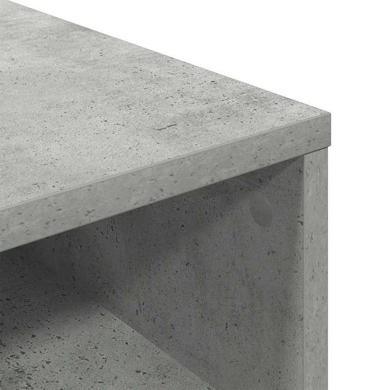 Adamsdale 34cm W Bookcase, Concrete Grey, (5 Shelves) 112cm H x 34 cm W x 31 cm D
