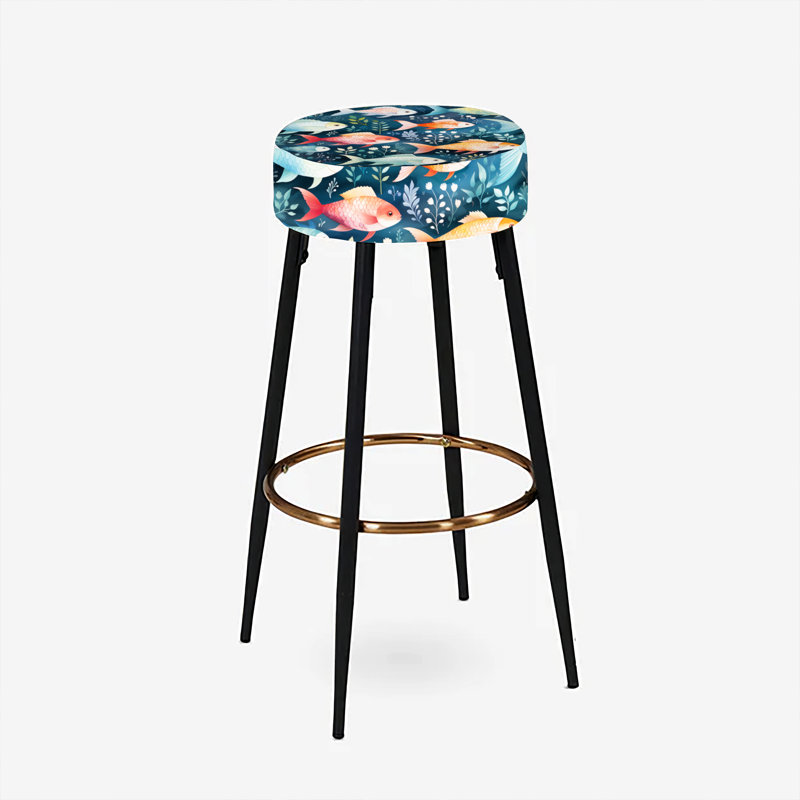 Ensemble de 2 tabourets de bar aquarelle Nishikigoi