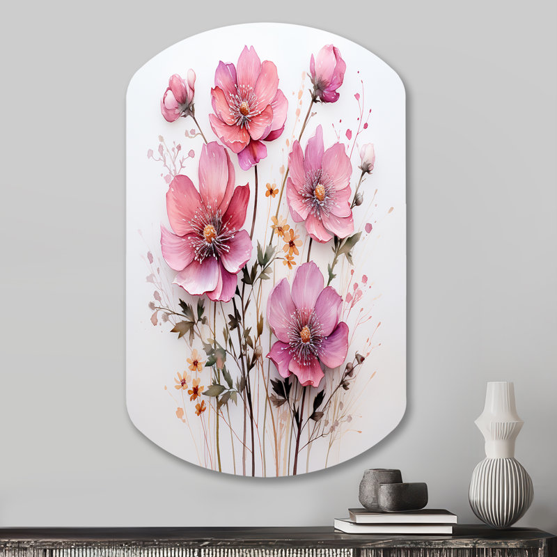 Alverta - Décoration murale cylindrique irrégulière en métal, H 31 po x l 19 po