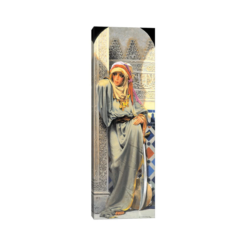 Sword Dancer by Maher Morcos - Wrapped Canvas Panoramic Painting, 30.48 cm H x 91.44 cm W x 3.175 cm D