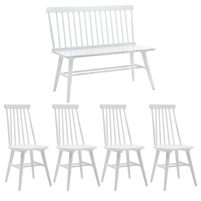Alvie 6 - Person Solid Wood Dining Set