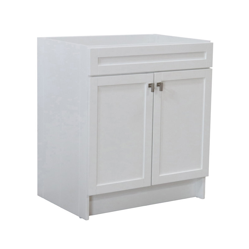 Base de meuble-lavabo simple SmartFold de 30 po seulement en blanc