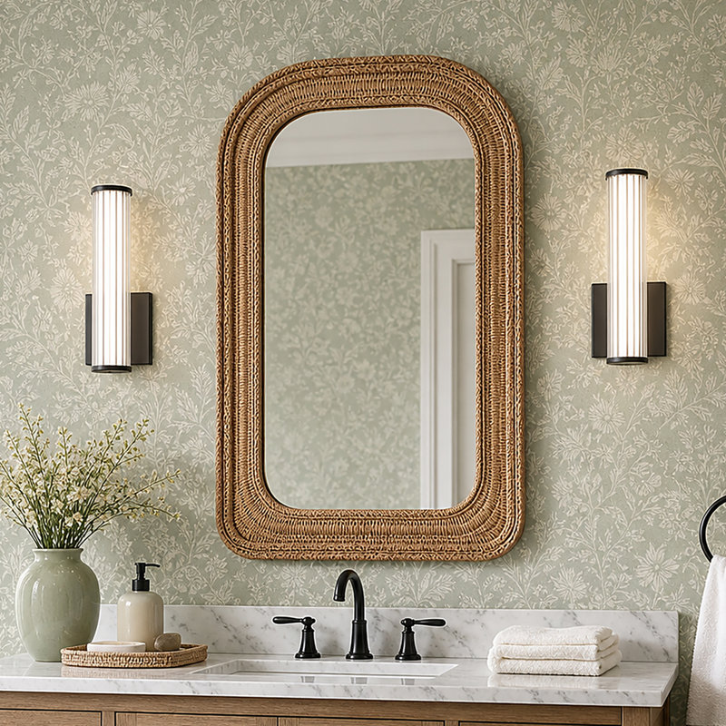 Applique murale moderne 11,8 po à DEL avec abat-jour en acrylique givré, lumière de meuble-lavabo noire à intensité variable de 7 W, applique murale pour la salle de bain, le couloir et la chambre à coucher