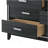 Haiden Weathered Black Finish Dresser