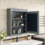 Armoire de rangement murale pour salle de bain avec miroir, tablettes réglables et conception compacte pour les salles de bain modernes-1282158616