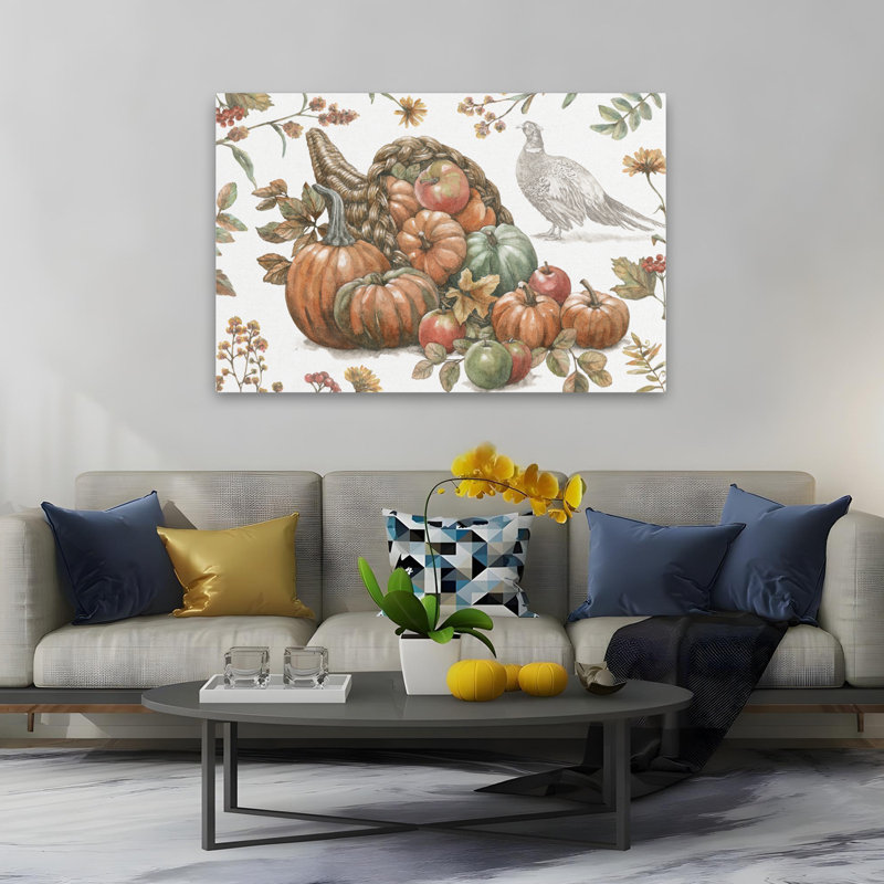 Bounteasant Harvest V - pommes, pommes, art brun d'automne, H 40 po x l 60 po