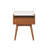 Faux Marble Nightstand with Drawer