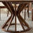 Nordic Solid Wood Black Walnut Round Table Sets.-979702712