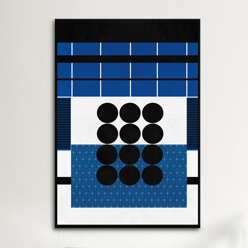 Albree Graphic Art Print, 60" H x 40" W x 1.5" D, Black Framed Canvas, No Mat