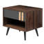 Table de chevet Jasibe en brun
