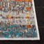 Tapis abstrait gris / turquoise / brun Riccio-342393351