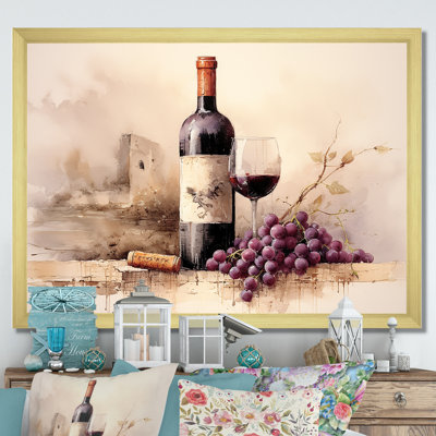 Cabernet Curve - vin, reproduction d'art sur toile