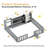 Floor Platforms Bed with Door, Blackboard, Shelf and Toy Box, Soild Bed Frame-2050525335-2050525320