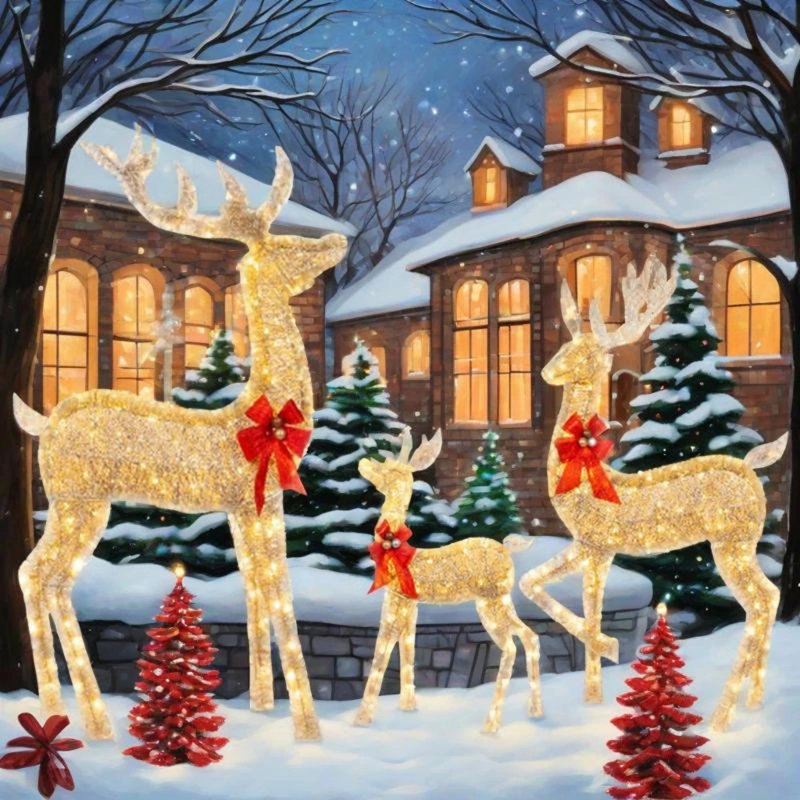0.98' H Lighted Artificial Christmas Tree