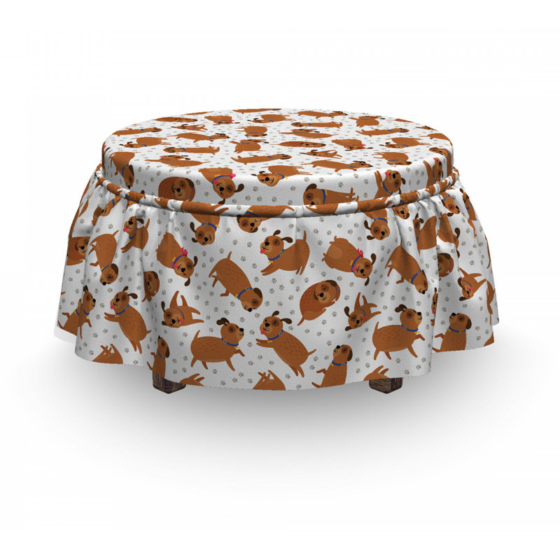 Housse pour repose-pieds animaux et pattes
