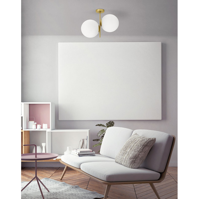 Mira Vista Glass Semi Flush Mount