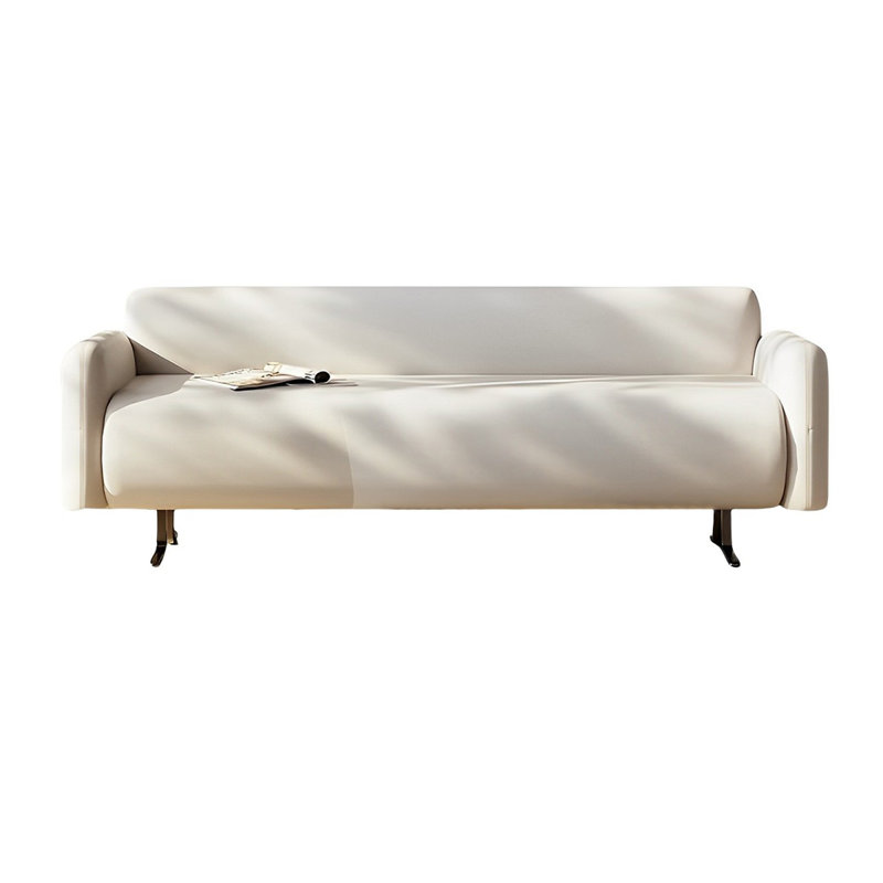Tabouret de chambre simple italien, Crème, H 23,22 po x l 70,86 po x P 21,65 po