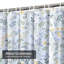 Rideau de douche à motif floral avec 12 crochets-717005438