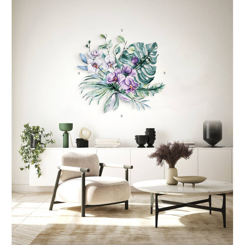 Décoration murale orchidée
