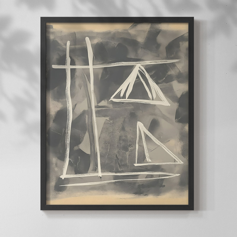 "ABSTRACT Series DCCLxxxx" par J Paul, Noir, noir, noir, noir, H 11 po x l 9 po
