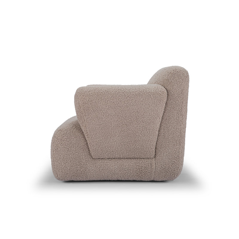 Kuma Club Chair, Brown Sherling