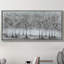 Peinture sur toile, cadre flottant