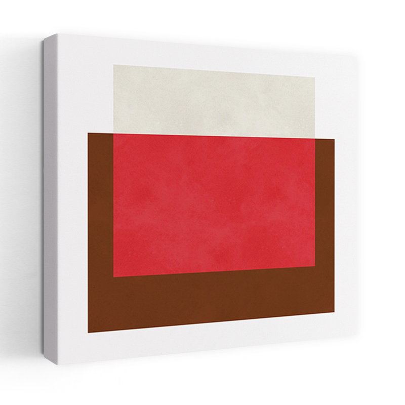 «Geometric Color Blocks», impression abstraite et audacieuse d'art mural contemporain, 32" H x 32" W