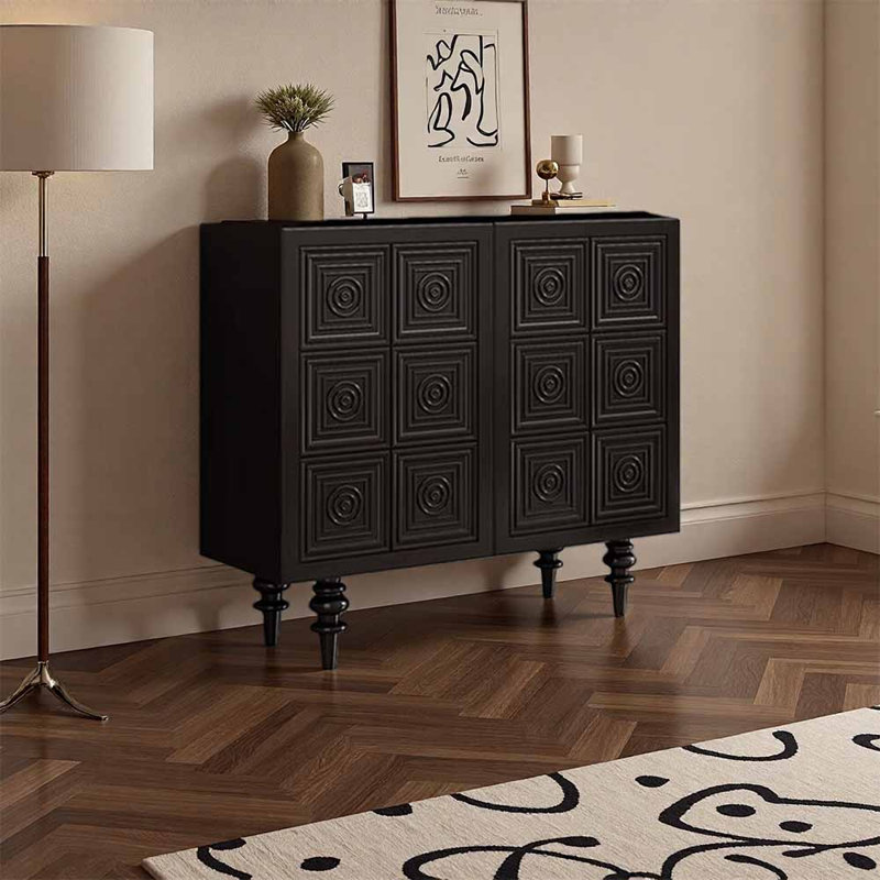 Armoire de rangement à chaussures Kevinson, Noir