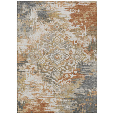 Machine Washable Indoor/Outdoor Chantille ACN2765 Global Rug