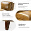 Fauteuil inclinable manuel en cuir véritable avec pattes en bois massif Beecher Traditional-344258657