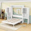 Grand lit escamotable en bois avec coiffeuse et armoire et lattes-767193903