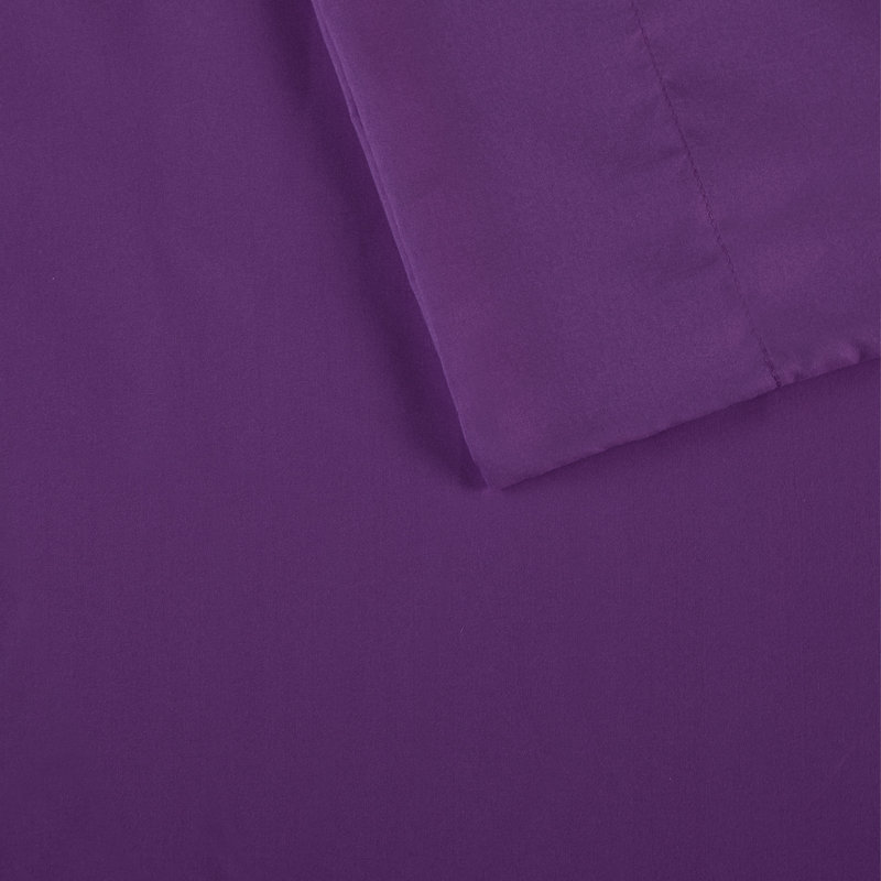 Charcoal Full Microfiber Sheet Set with Side Storage Pockets