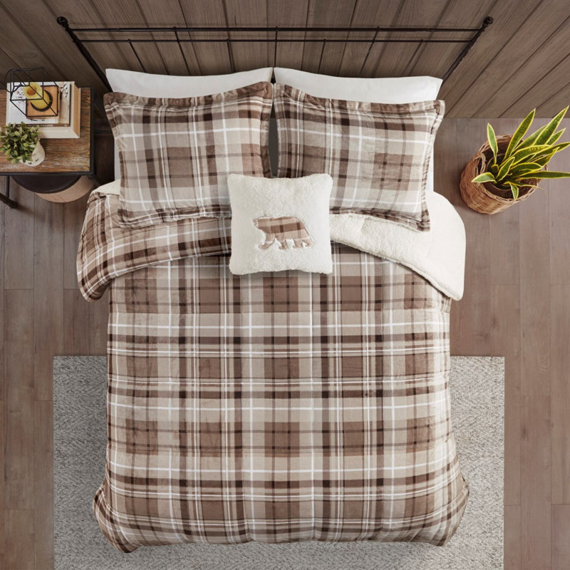 Ensemble d'édredon douillet Cozy Plush To Sherpa