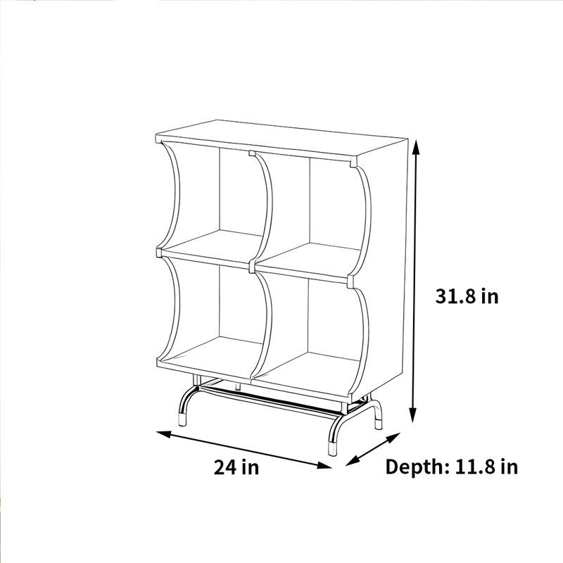 Belmar, Noir, H 31,8 po x l 24 po x P 11,8 po
