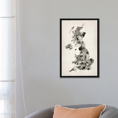 Karlskrona " Great Britain UK Watercolor Map " by Michael Tompsett