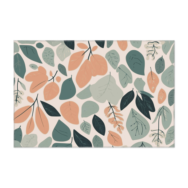 Earthbound Melody Indoor And Outdoor Area Rug, Rectangle 1'6" x 2'6"
