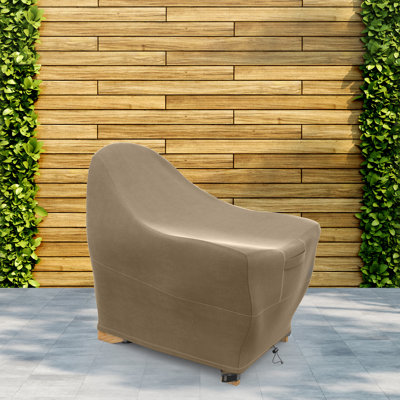 Premium Adirondack Patio Chair Cover - Breathable, Heavy-Duty Cover with Water-Resistant PVC liner, Adjustable Elastic Hem, Click-Close Straps, and Ai by Arlmont & Co.