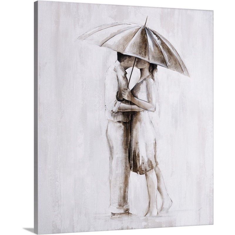 «Springtime Stroll», peinture sur toile, Toile tendue, H 24 po x l 20 po x P 1,25 po