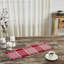Wilf Red White Plaid Runner Fringed 12x48-988568040