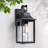 Mozingo 1 - Light 13.78''H Black Iron ETL Outdoor Wall Lantern with Dusk to Dawn-1585090787-1598351531