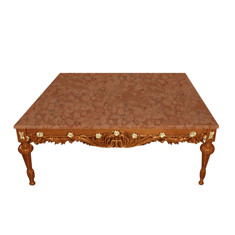 Coffee Table, Crema Valencia, Burl 03