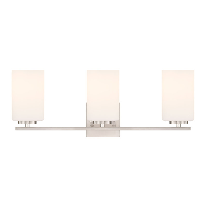 Éclairage pour meuble-lavabo Burling, Brushed Nickel, 3