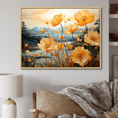 «Perfectly Passionate Flowers Field I», reproduction sur toile