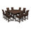 POLYWOOD Modern Adirondack 9-Piece Farmhouse Trestle Dining Set