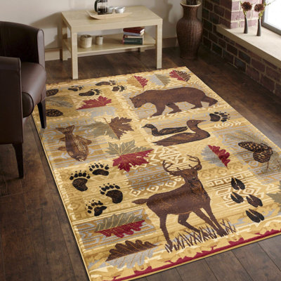 7 Ft. 10 In. X 10 Ft. 3 In. Lodge Area Rug