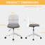 17 Stories Twill and Linen Office Chair