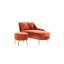 Coussin lombaire d'intérieur en chenille de 58 po avec repose-pieds-578598875
