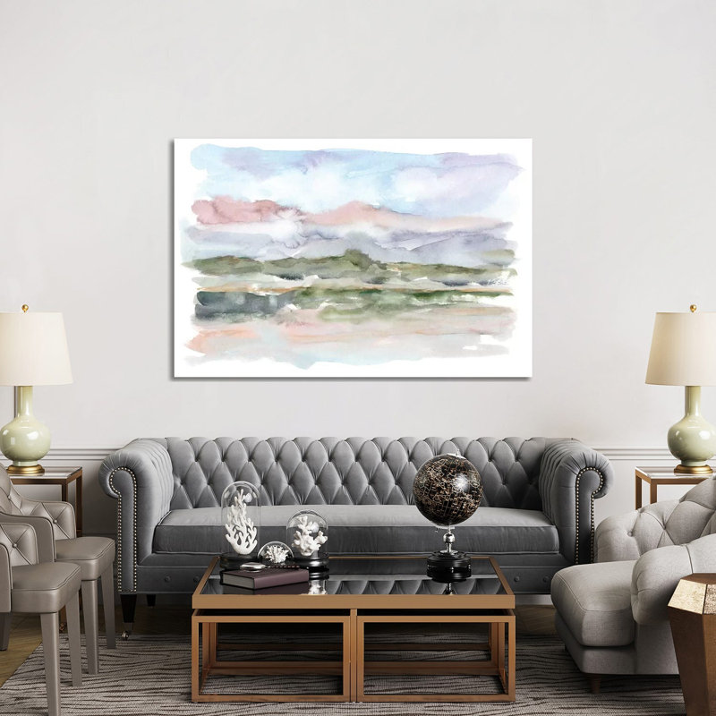 Mountain Watercolor V by Ethan Harper - Wrapped Canvas Print, 152.5 cm H x 101.5 cm W