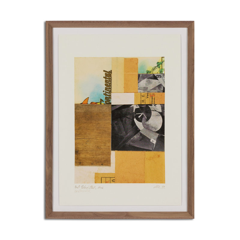 Continental Ephemera by Kurt Schwitters, 40"H x 30"W